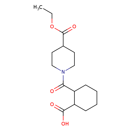 2-(4-(Ethoxycarbonyl)piperidine-1-carbonyl)cyclohexanecarboxylic acid