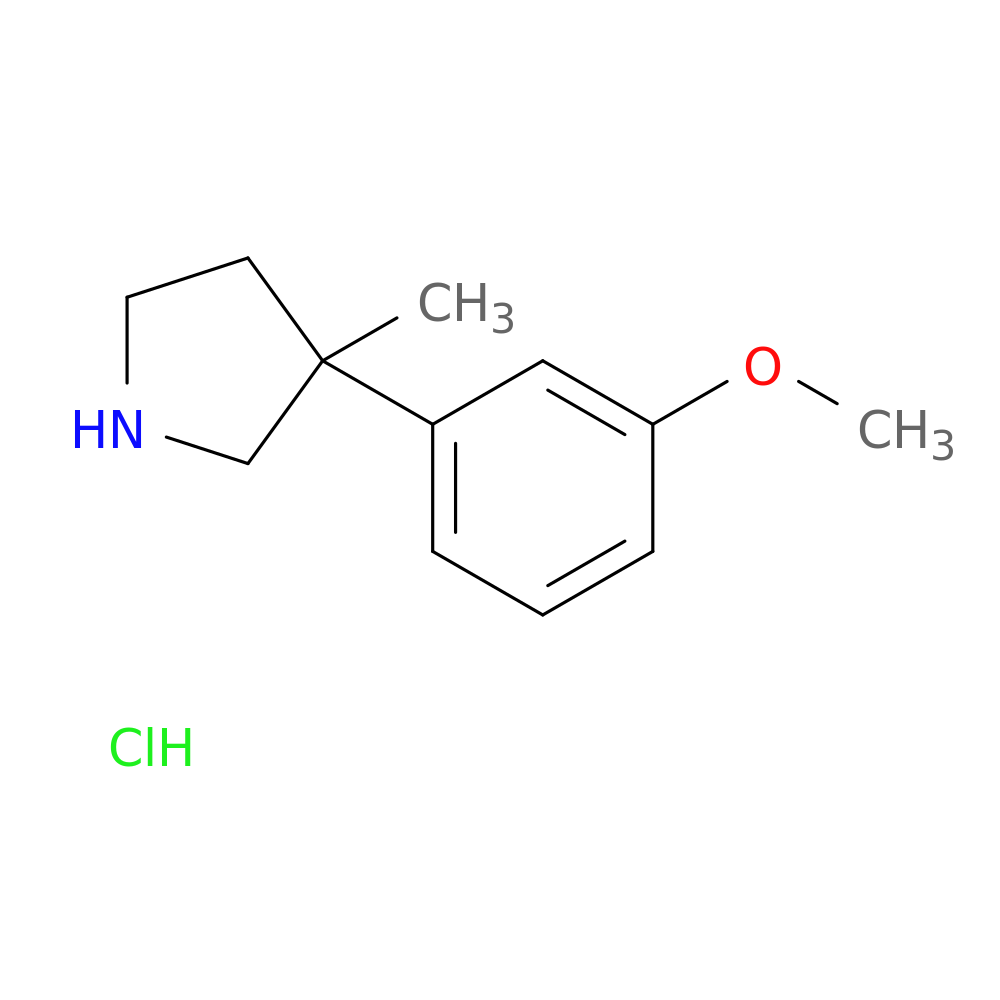 3-(3-methoxyphenyl)-3-methylpyrrolidine hydrochloride