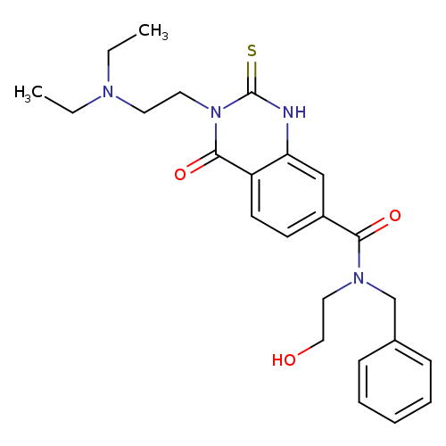 N-benzyl-3-[2-(diethylamino)ethyl]-N-(2-hydroxyethyl)-4-oxo-2-sulfanylidene-1,2,3,4-tetrahydroquinazoline-7-carboxamide