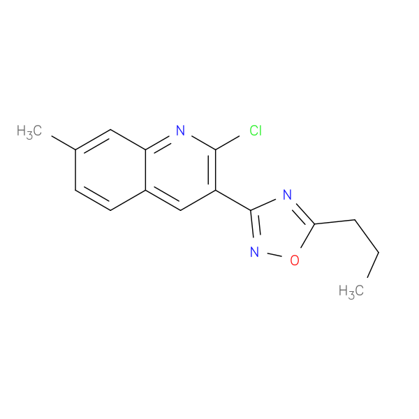 2-Chloro-7-methyl-3-(5-propyl-1,2,4-oxadiazol-3-yl)quinoline
