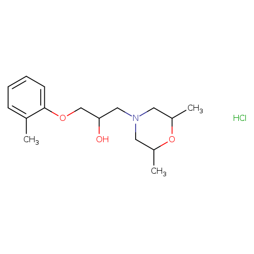 1-(2,6-dimethylmorpholin-4-yl)-3-(2-methylphenoxy)propan-2-ol hydrochloride