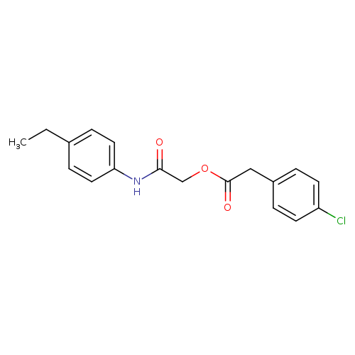 [(4-ethylphenyl)carbamoyl]methyl 2-(4-chlorophenyl)acetate