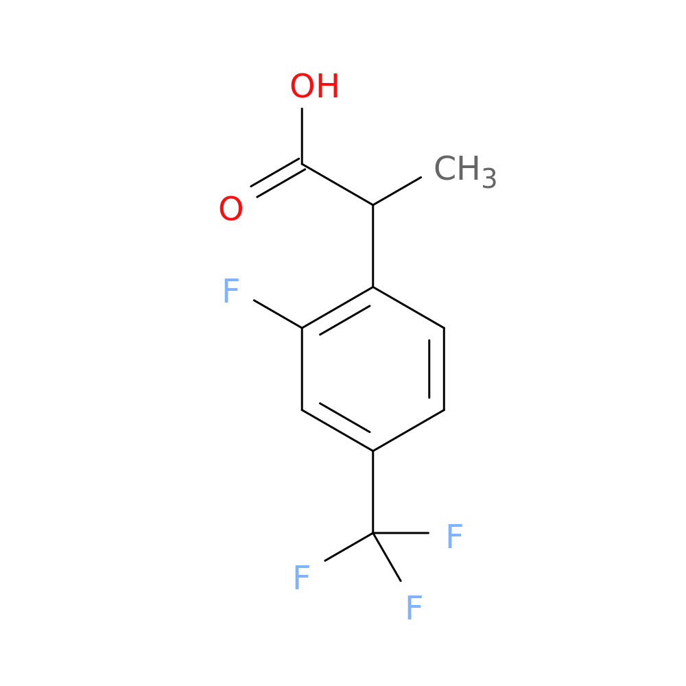 2-[2-fluoro-4-(trifluoromethyl)phenyl]propanoic acid