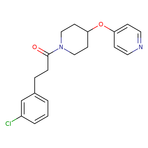 3-(3-chlorophenyl)-1-[4-(pyridin-4-yloxy)piperidin-1-yl]propan-1-one