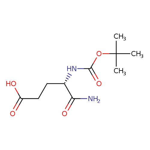 Pentanoic acid, 5-amino-4-[[(1,1-dimethylethoxy)carbonyl]amino]-5-oxo-, (4S)-