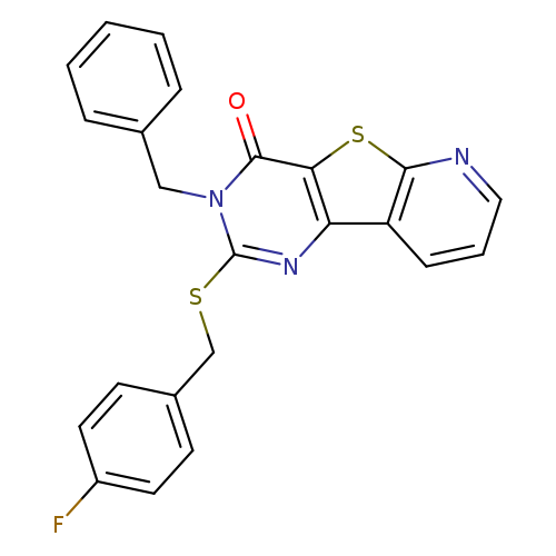 5-benzyl-4-{[(4-fluorophenyl)methyl]sulfanyl}-8-thia-3,5,10-triazatricyclo[7.4.0.0^{2,7}]trideca-1(9),2(7),3,10,12-pentaen-6-one