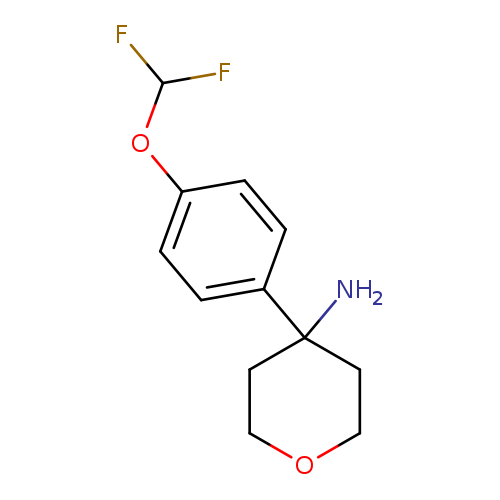4-[4-(difluoromethoxy)phenyl]oxan-4-amine
