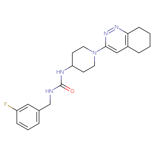 1-[(3-fluorophenyl)methyl]-3-[1-(5,6,7,8-tetrahydrocinnolin-3-yl)piperidin-4-yl]urea