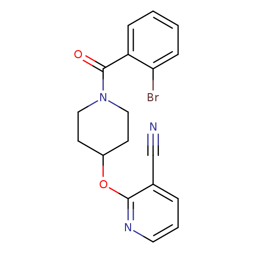 2-{[1-(2-bromobenzoyl)piperidin-4-yl]oxy}pyridine-3-carbonitrile