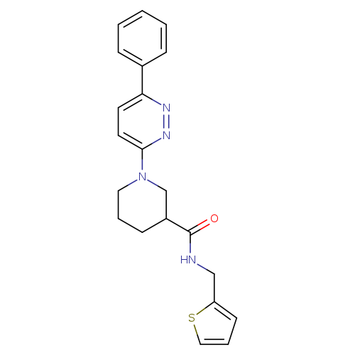 1-(6-phenylpyridazin-3-yl)-N-[(thiophen-2-yl)methyl]piperidine-3-carboxamide
