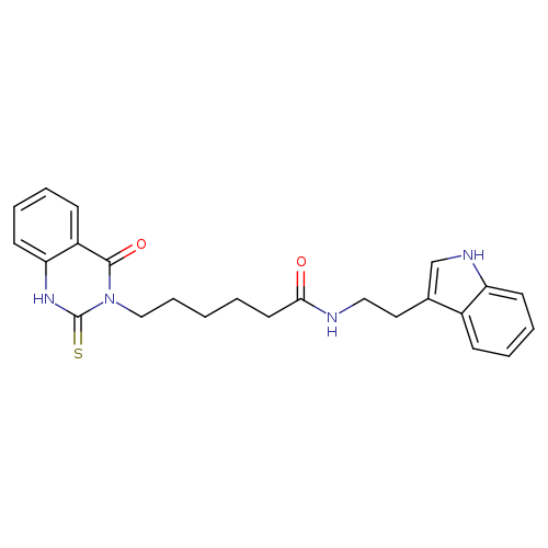 N-[2-(1H-indol-3-yl)ethyl]-6-(4-oxo-2-sulfanylidene-1,2,3,4-tetrahydroquinazolin-3-yl)hexanamide
