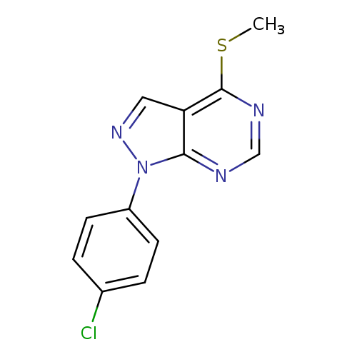 1-(4-chlorophenyl)-4-(methylsulfanyl)-1H-pyrazolo[3,4-d]pyrimidine