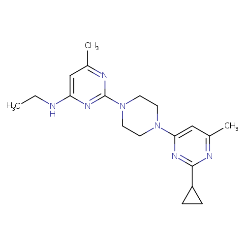 2-[4-(2-cyclopropyl-6-methylpyrimidin-4-yl)piperazin-1-yl]-N-ethyl-6-methylpyrimidin-4-amine
