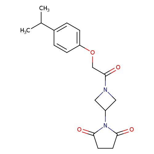 1-(1-{2-[4-(propan-2-yl)phenoxy]acetyl}azetidin-3-yl)pyrrolidine-2,5-dione