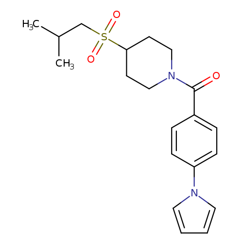 4-(2-methylpropanesulfonyl)-1-[4-(1H-pyrrol-1-yl)benzoyl]piperidine
