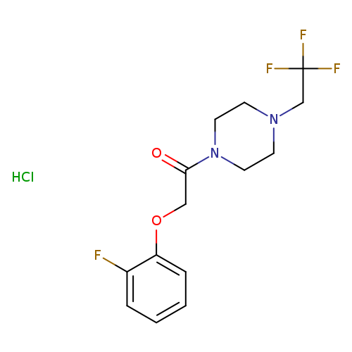 2-(2-fluorophenoxy)-1-[4-(2,2,2-trifluoroethyl)piperazin-1-yl]ethan-1-one hydrochloride