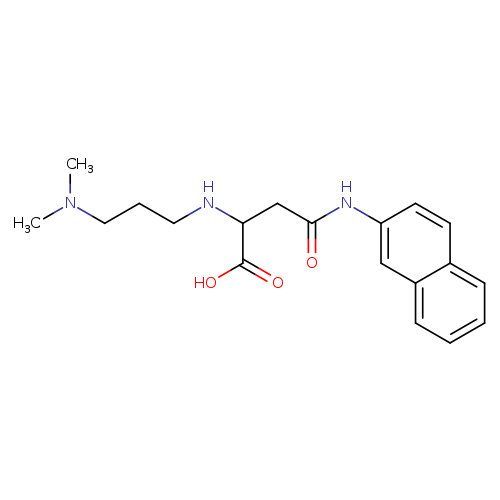 2-{[3-(dimethylamino)propyl]amino}-3-[(naphthalen-2-yl)carbamoyl]propanoic acid