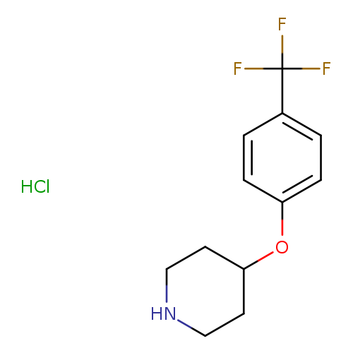 Piperidine, 4-[4-(trifluoromethyl)phenoxy]-, hydrochloride (1:1)