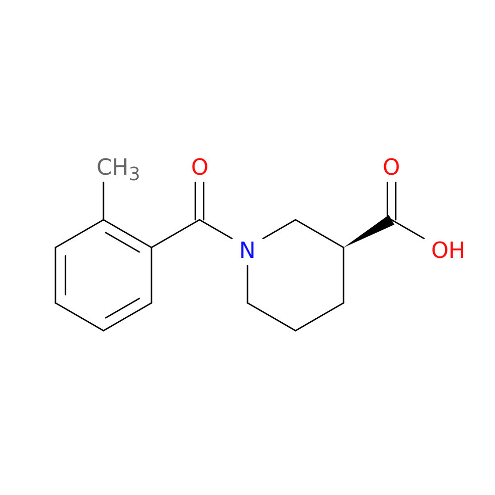 (3S)-1-(2-methylbenzoyl)piperidine-3-carboxylic acid