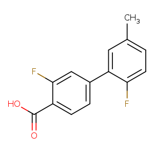 2-Fluoro-4-(2-fluoro-5-methylphenyl)benzoic acid
