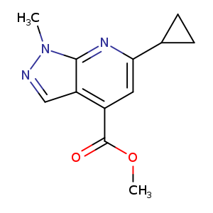 methyl 6-cyclopropyl-1-methyl-1H-pyrazolo[3,4-b]pyridine-4-carboxylate
