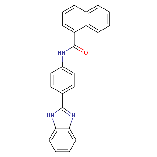 N-[4-(1H-1,3-benzodiazol-2-yl)phenyl]naphthalene-1-carboxamide