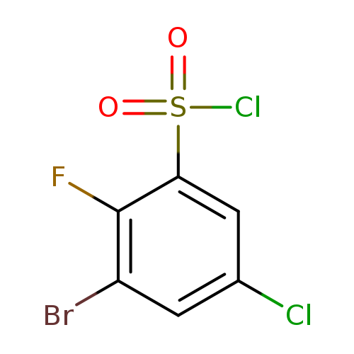3-bromo-5-chloro-2-fluorobenzene-1-sulfonyl chloride