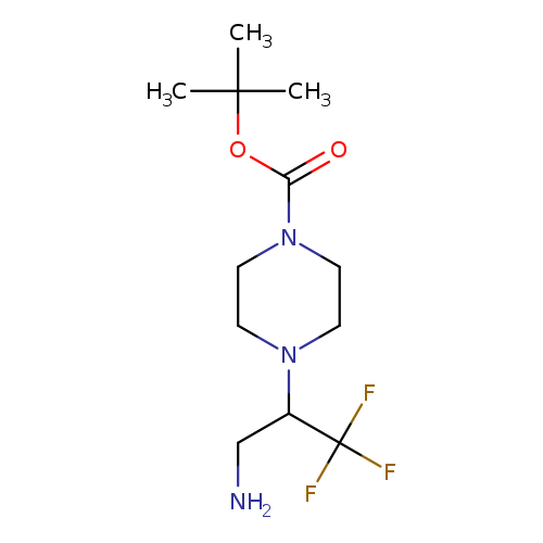 tert-butyl 4-(3-amino-1,1,1-trifluoropropan-2-yl)piperazine-1-carboxylate