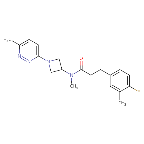 3-(4-fluoro-3-methylphenyl)-N-methyl-N-[1-(6-methylpyridazin-3-yl)azetidin-3-yl]propanamide