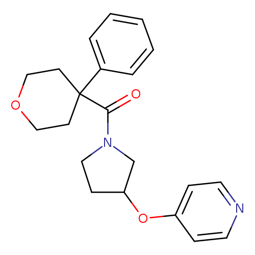 4-{[1-(4-phenyloxane-4-carbonyl)pyrrolidin-3-yl]oxy}pyridine