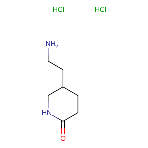5-(2-aminoethyl)piperidin-2-one dihydrochloride
