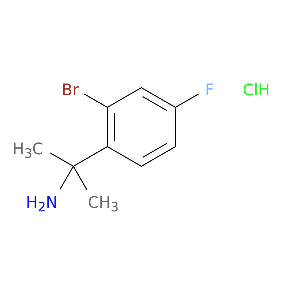 2-(2-bromo-4-fluorophenyl)propan-2-amine hydrochloride