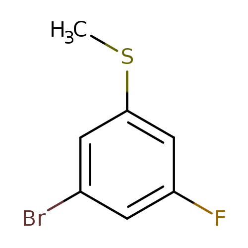 Benzene, 1-bromo-3-fluoro-5-(methylthio)-