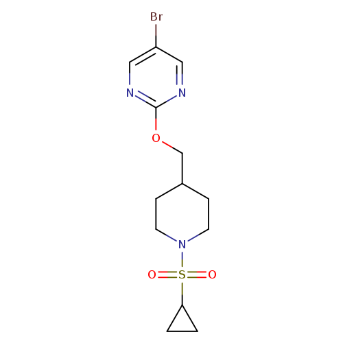 5-bromo-2-{[1-(cyclopropanesulfonyl)piperidin-4-yl]methoxy}pyrimidine
