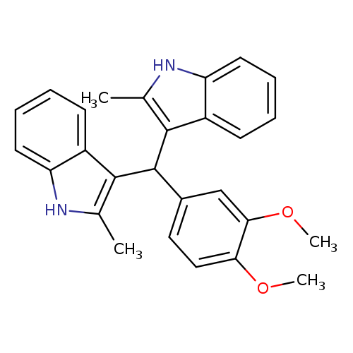 1H-Indole, 3,3'-[(3,4-dimethoxyphenyl)methylene]bis[2-methyl-