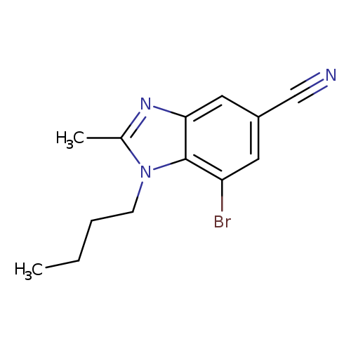 7-Bromo-1-butyl-2-methyl-1,3-benzodiazole-5-carbonitrile