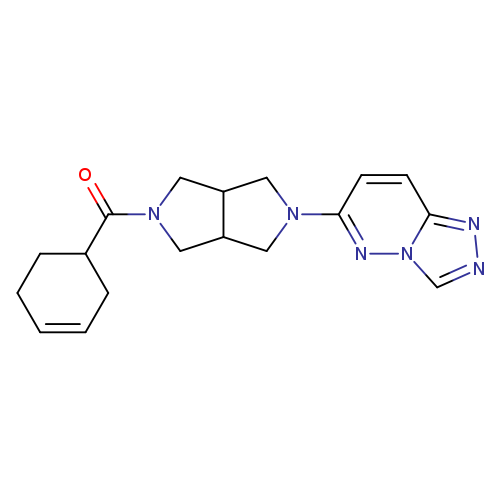 2-(cyclohex-3-ene-1-carbonyl)-5-{[1,2,4]triazolo[4,3-b]pyridazin-6-yl}-octahydropyrrolo[3,4-c]pyrrole
