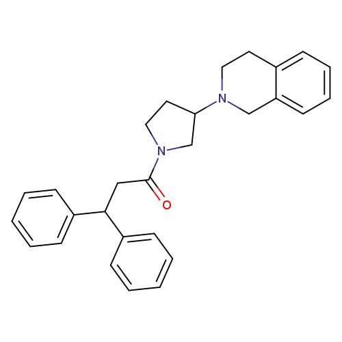 3,3-diphenyl-1-[3-(1,2,3,4-tetrahydroisoquinolin-2-yl)pyrrolidin-1-yl]propan-1-one
