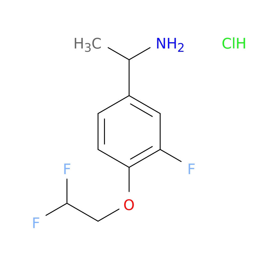1-[4-(2,2-Difluoro-ethoxy)-3-fluoro-phenyl]-ethylamine hydrochloride