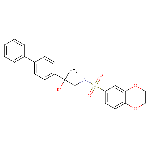 N-(2-{[1,1'-biphenyl]-4-yl}-2-hydroxypropyl)-2,3-dihydro-1,4-benzodioxine-6-sulfonamide