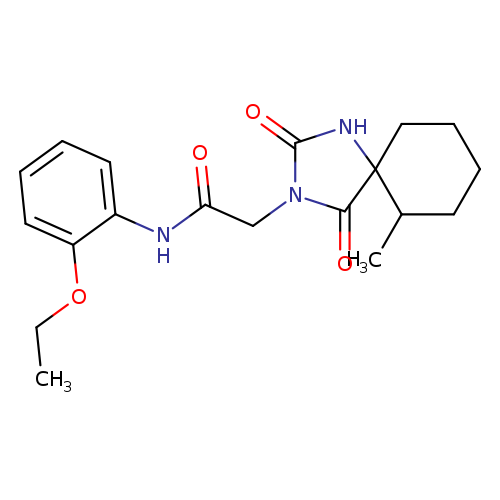 N-(2-ethoxyphenyl)-2-{6-methyl-2,4-dioxo-1,3-diazaspiro[4.5]decan-3-yl}acetamide