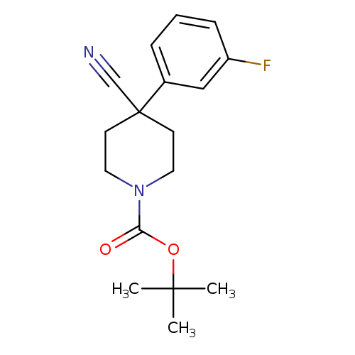 1-N-BOC-4-(3-FLUOROPHENYL)PIPERIDINE-4-CARBONITRILE