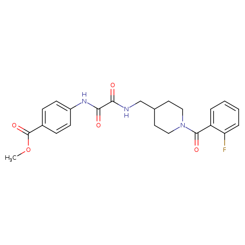 methyl 4-[({[1-(2-fluorobenzoyl)piperidin-4-yl]methyl}carbamoyl)formamido]benzoate