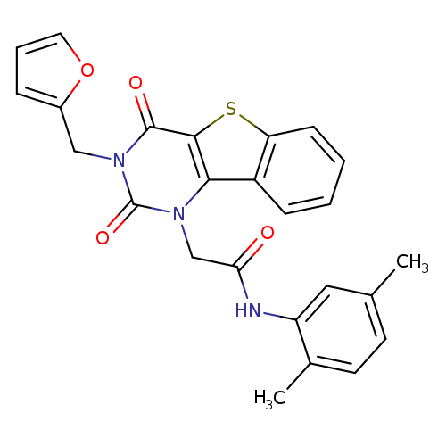 N-(2,5-dimethylphenyl)-2-{5-[(furan-2-yl)methyl]-4,6-dioxo-8-thia-3,5-diazatricyclo[7.4.0.0^{2,7}]trideca-1(9),2(7),10,12-tetraen-3-yl}acetamide