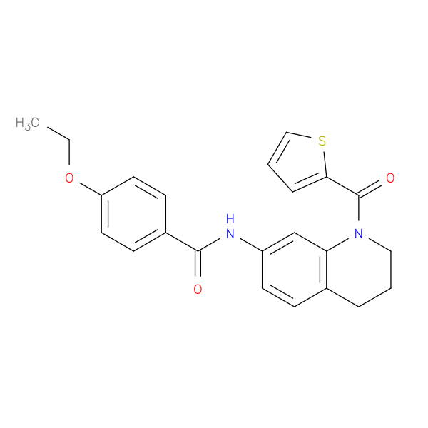 4-ethoxy-N-[1-(thiophene-2-carbonyl)-1,2,3,4-tetrahydroquinolin-7-yl]benzamide