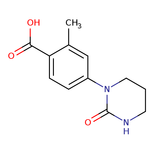 2-methyl-4-(2-oxo-1,3-diazinan-1-yl)benzoic acid