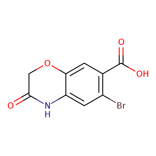 6-bromo-3-oxo-3,4-dihydro-2H-1,4-benzoxazine-7-carboxylic acid