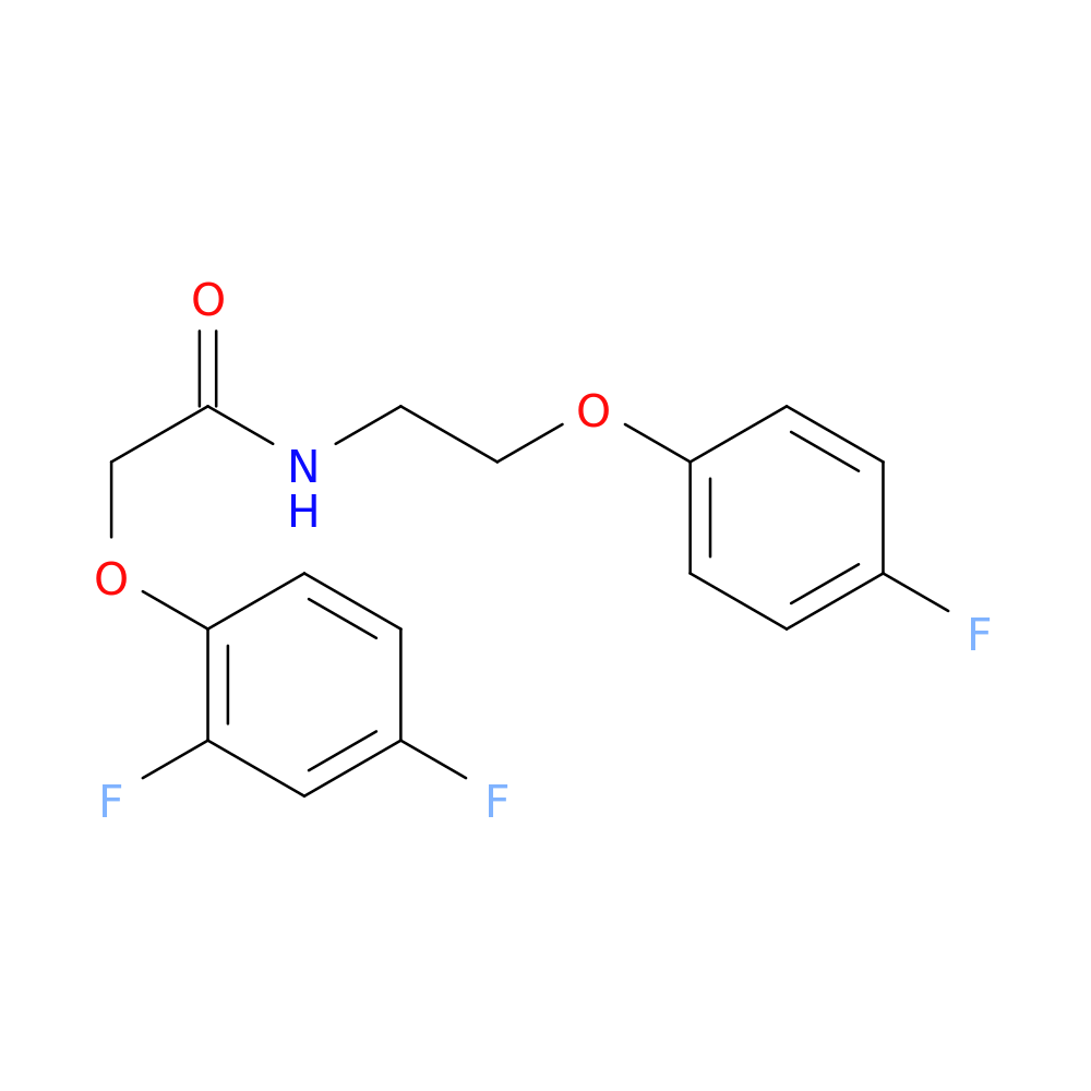 2-(2,4-difluorophenoxy)-N-[2-(4-fluorophenoxy)ethyl]acetamide