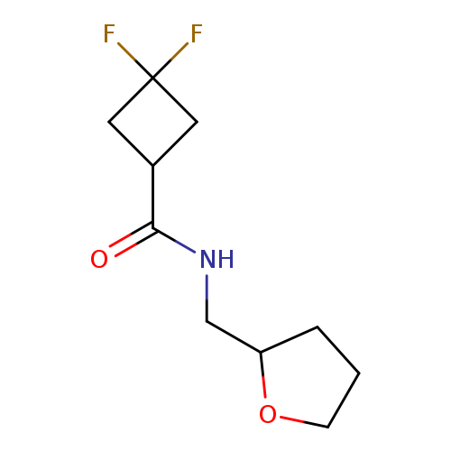 3,3-difluoro-N-[(oxolan-2-yl)methyl]cyclobutane-1-carboxamide