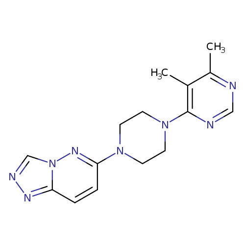 4,5-dimethyl-6-(4-{[1,2,4]triazolo[4,3-b]pyridazin-6-yl}piperazin-1-yl)pyrimidine